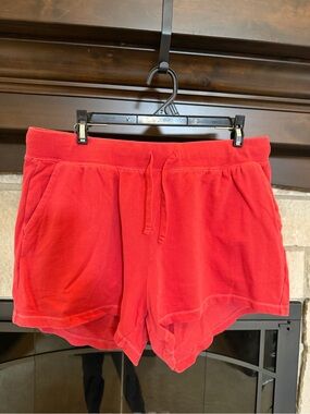 Old Navy Red Drawstring Athletic Lounge Shorts